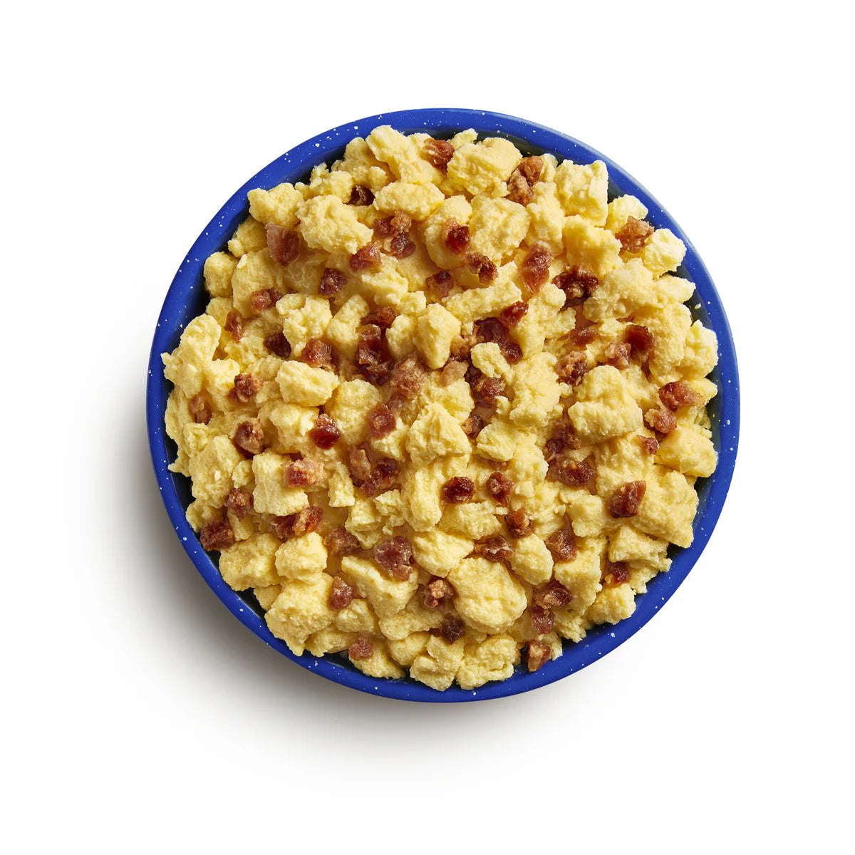 Prepared serving of Mountain House Scrambled Eggs with Uncured Bacon