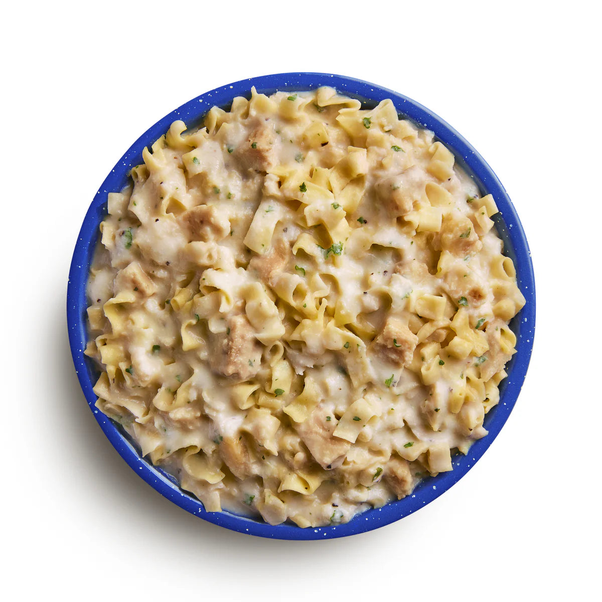 Prepared serving of Mountain House Fettuccine Alfredo with Chicken