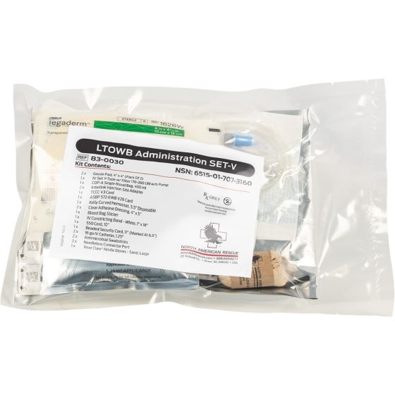 NAR LTOWB Administration Set V transfusion kit