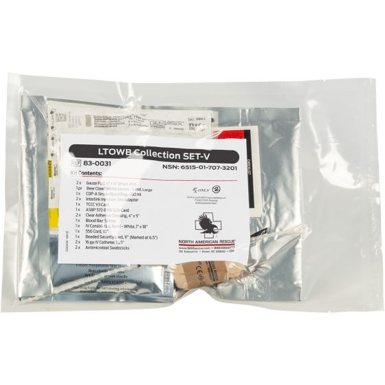 NAR LTOWB Collection Set V low titer O whole blood kit