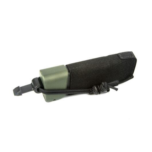 Front view of Blue Force Gear Mag NOW! Pistol Pouch in black with bullets outwards
