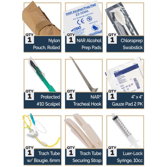 BAC-Pack - Bougie Aided Cricothyroidotomy Pack