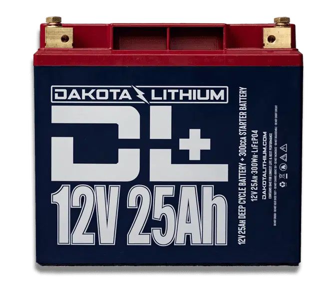 Dakota Lithium+ 12v 25Ah 300cca Battery