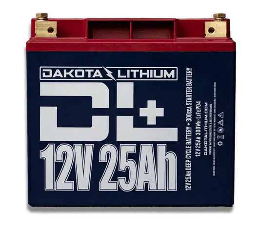 Dakota Lithium+ 12v 25Ah 300cca Battery