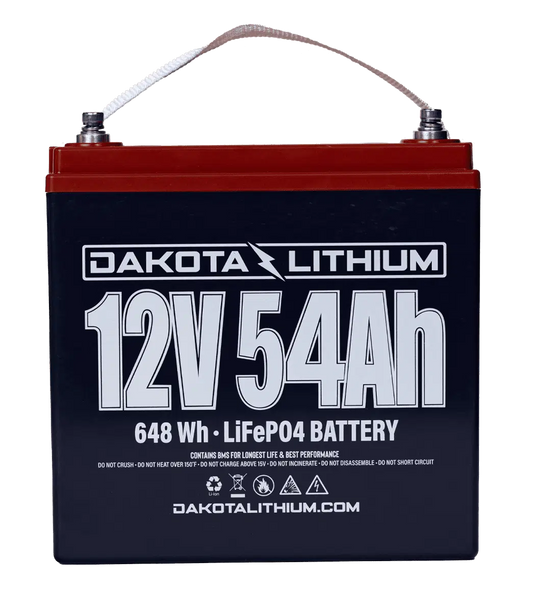 Dakota Lithium 12v 54Ah Deep Cycle LiFePO4 Battery