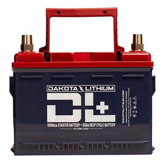 DL+ 12v 60Ah Dual Purpose 1000CCA Starter Battery Plus Deep Cycle Performance