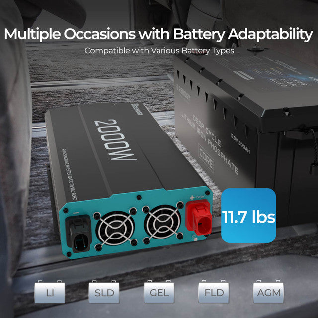 2000W 12V Pure Sine Wave Inverter
