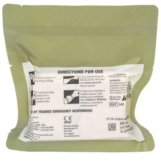 QuikClot Z-Fold Vacuum Packed Combat Gauze - XL