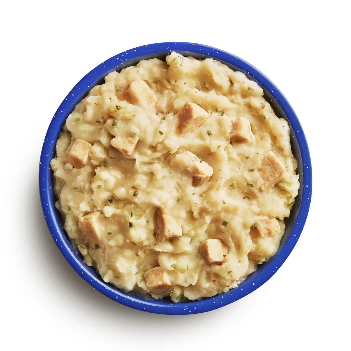 Prepared serving of Mountain House Chicken and Mashed Potatoes