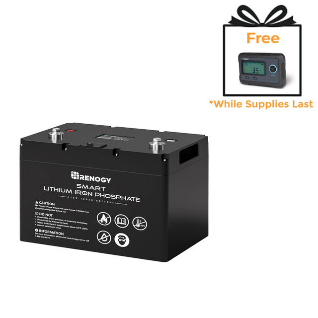 12V 100Ah Smart Lithium Iron Phosphate Battery