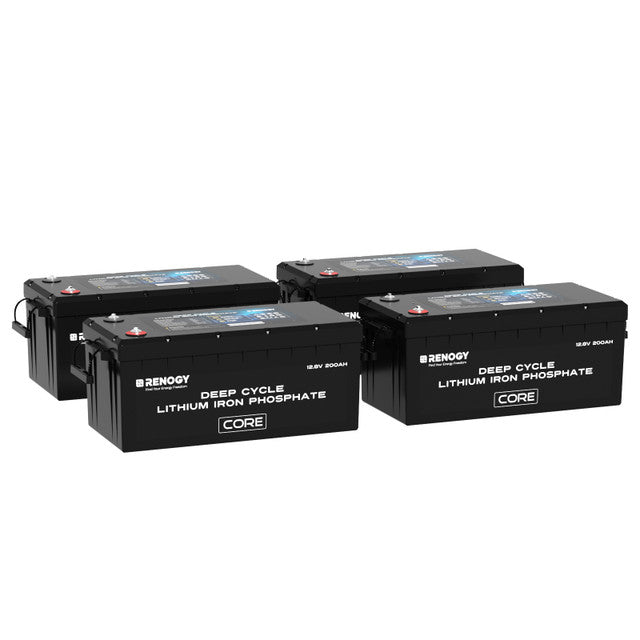 12V 200Ah Core Series Deep Cycle Lithium Iron Phosphate Battery - Supports Series Connection for 24V/48V Systems