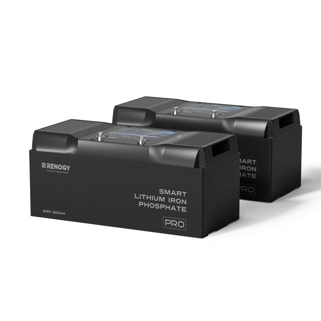 12V 200Ah Pro Smart Lithium Iron Phosphate Battery w/Bluetooth & Self-heating Function