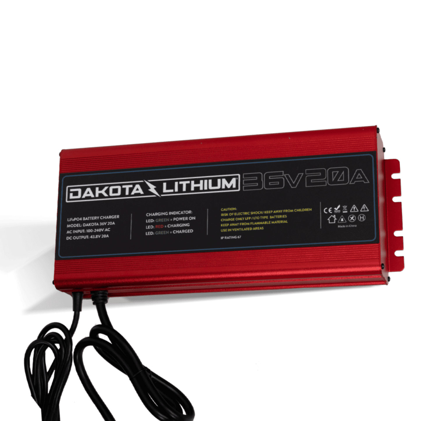 Ultra Fast 36V 20A Waterproof Dakota Lithium LiFePO4 Onboard Battery Charger