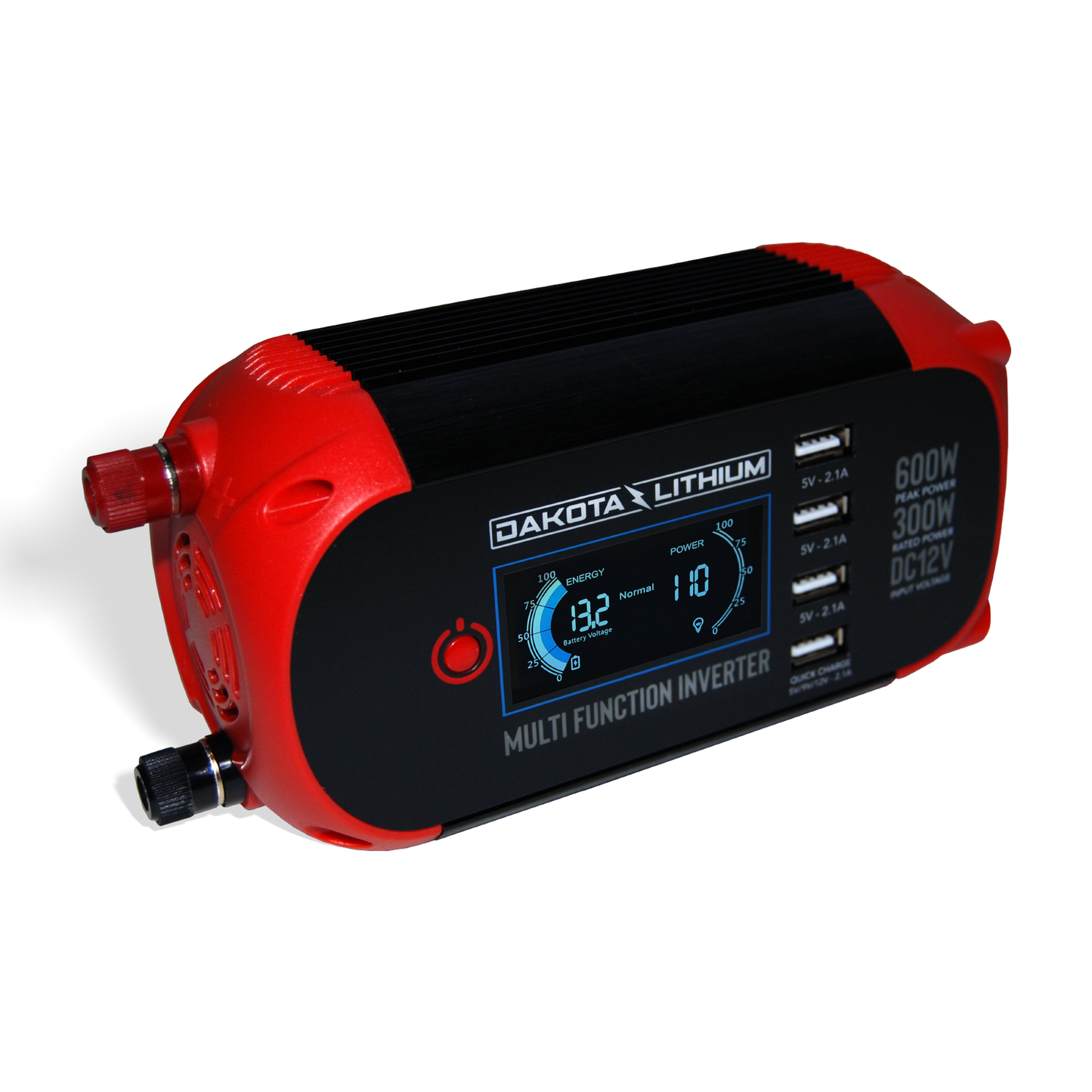 Dakota Lithium Multi Function 300W Power Inverter DC 12V to 110V AC Converter