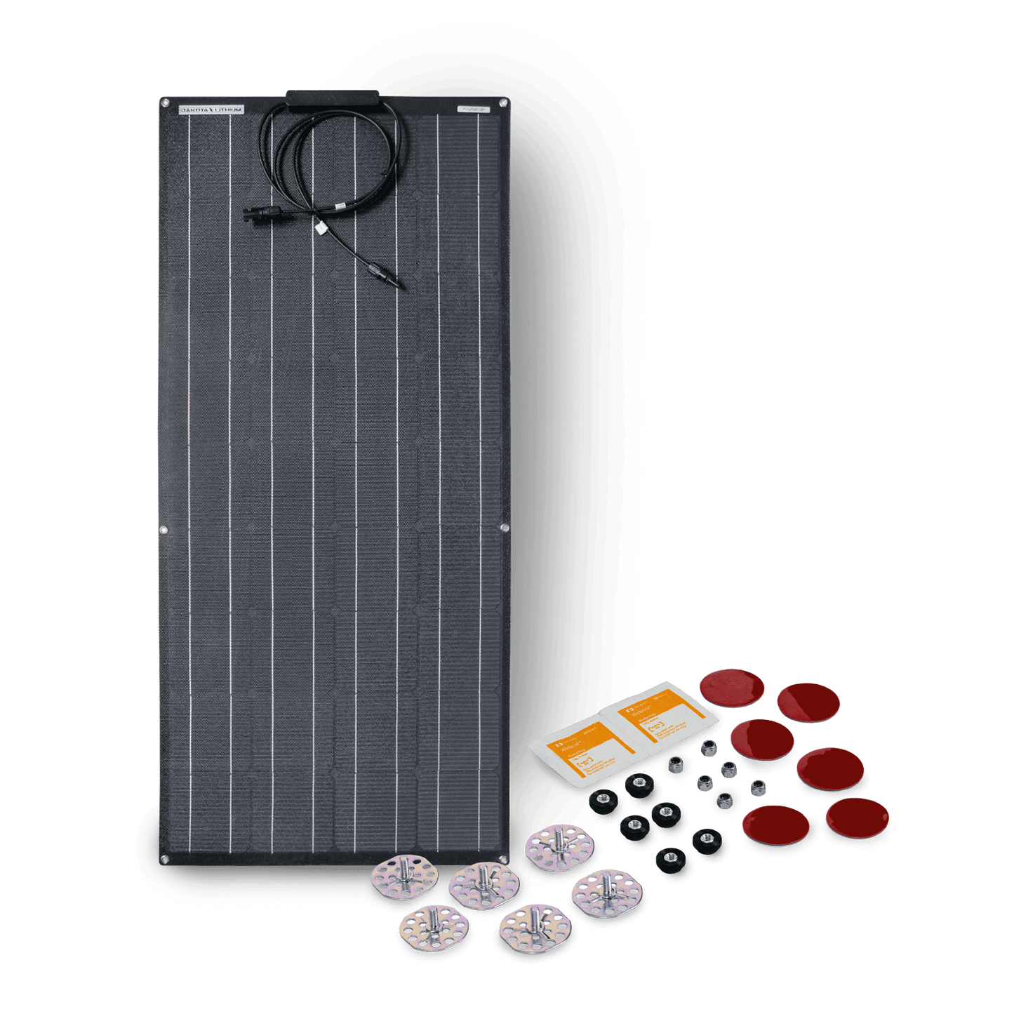 Dakota Lithium 100-Watt Flexible Marine Solar Panel Kit