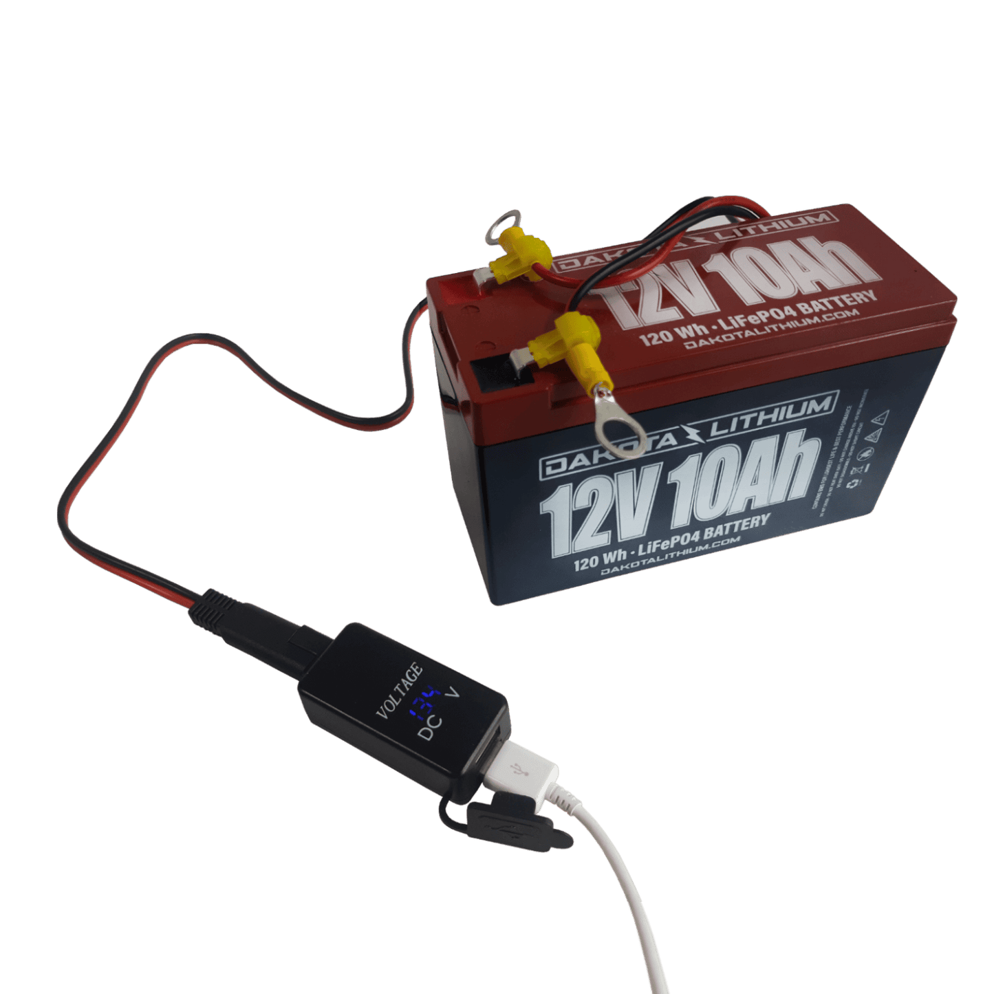 USB Phone Charger, Voltmeter, & Terminal Adapter Wiring Kit
