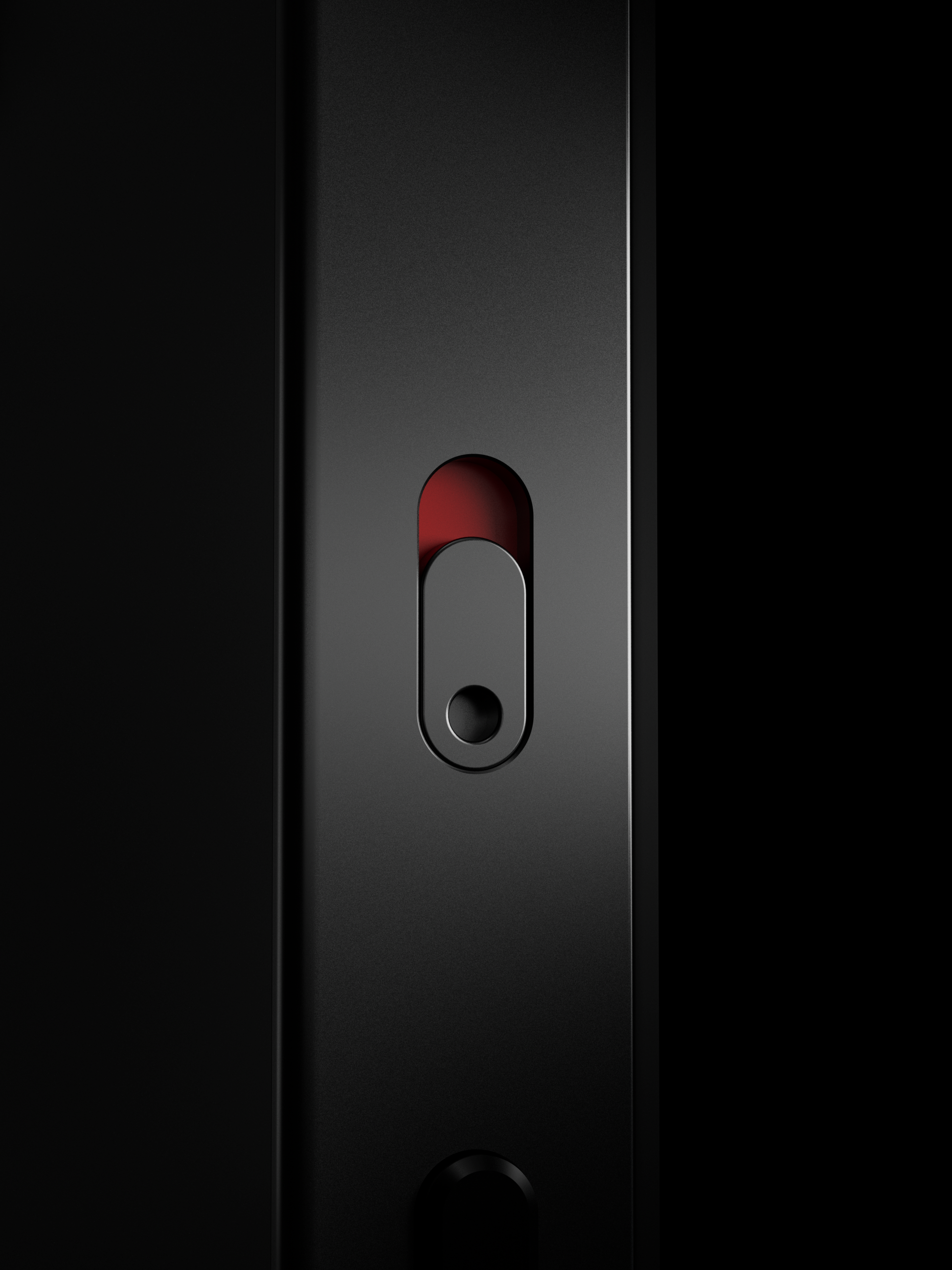UP Phone side profile featuring hardware kill switch