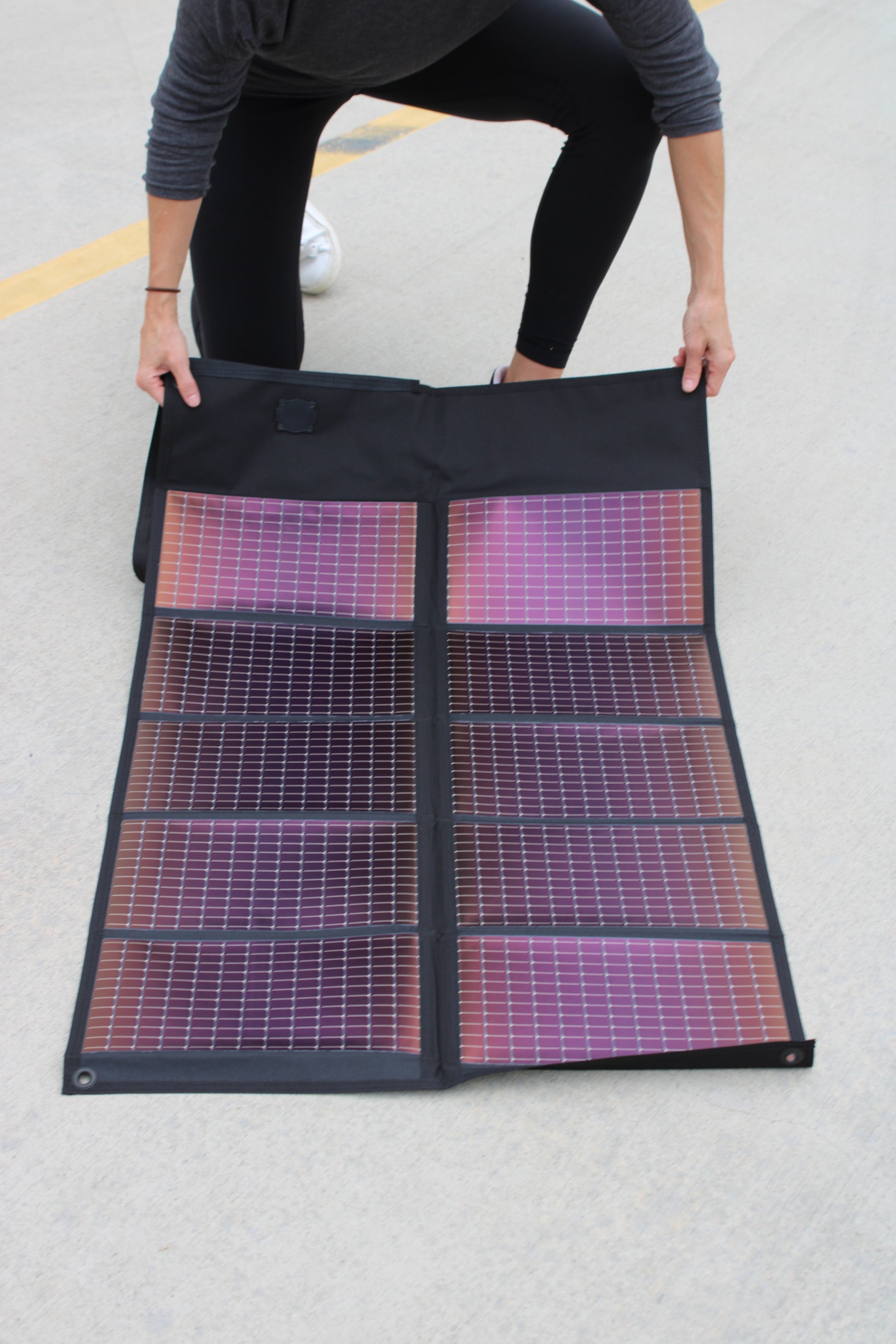 PowerFilm foldable solar panel included in HF Emergency Radio Kit for off-grid charging
