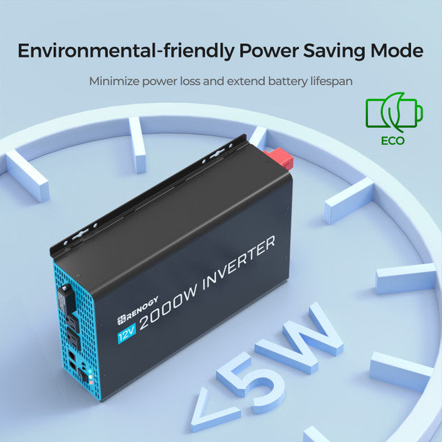 2000W 12V Pure Sine Wave Inverter with Power Saving Mode (New Edition)