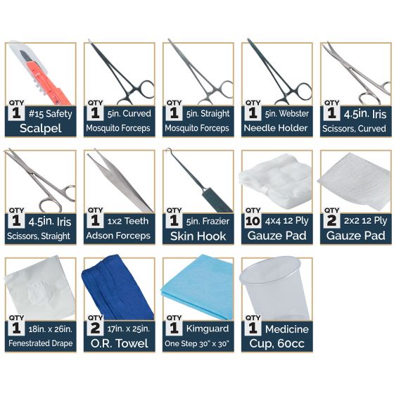 Laceration Tray - Facial